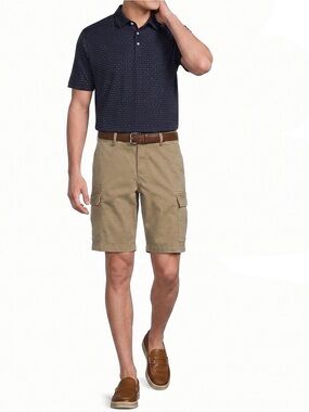 Daniel Cremieux Men's Cargo Shorts in Khaki Tan